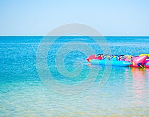 Sea Ocean With Banana Boat