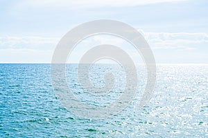 Sea Ocean Horizon Water Background Texture Pattern Surface View Wave Blue Shor Calm Still at Caost,Backdrop Tropical Summer Nature