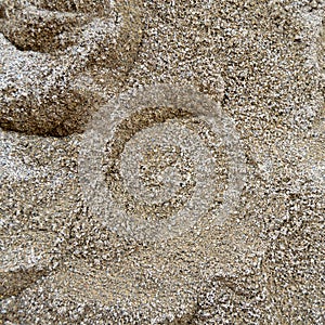 Sea or ocean side, golden fine sand texture on the beach, can be a background