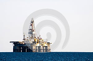 Sea Oil Rig Drilling Platform