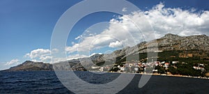 The sea in Omis, Croatia