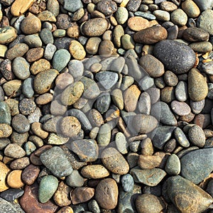 Sea pebble background