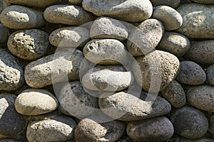 Sea pebble sea stones background