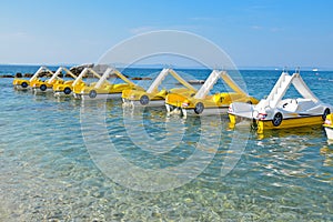 Sea peddle boats