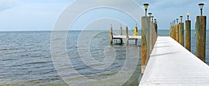 Sea and pier panorama