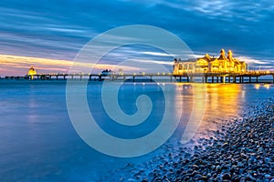 The sea pier of Sellin on Ruegen island in Germany