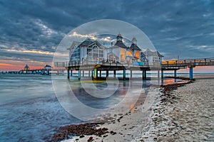 The sea pier of Sellin on Ruegen island in Germany