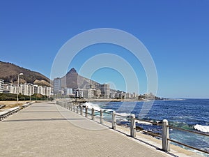 Sea Point beach promenade in Cape Town South Africa