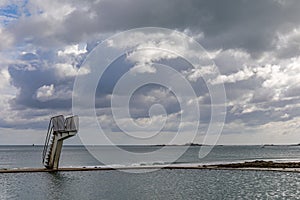 Sea pool of Saint-Quay-Portrieux, Cotes d`Armor, Brittany