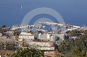 Sea port of Kemer city, Turkey