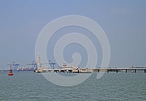 Sea port of Kochi, India photo