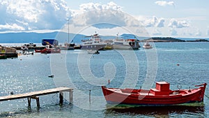 Sea port of Ouranoupolis, Greece