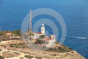 The Sea Reserve of San Antonio Cape. Lighthouse Denia, Spain