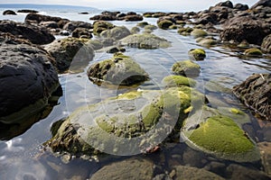 sea rocks without algal cover