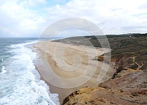 Sea rocks and Beach view