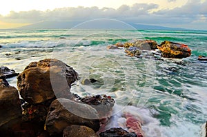 Sea Rocks with Green waters