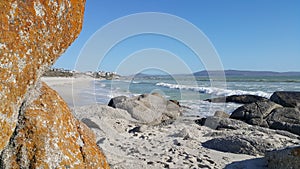 Sea and Rocks at Langebaan beach South Africa