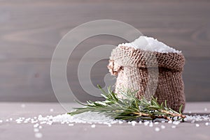 Sea salt in the bag