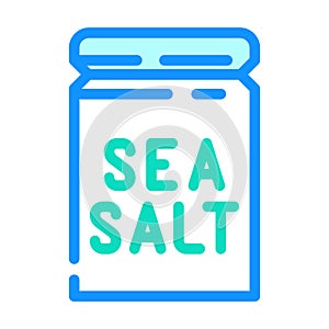 sea salt color icon vector illustration