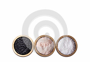 Sea salt, pink and black - Variety of salts