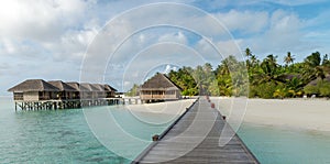 Sea Sand Beach at Meeru Island, Maldives May 2017.