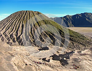 The Sea of Sand and Mount Bromo volcano, Indonesia