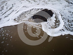 Sea and sand textures background