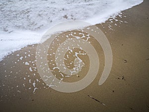 Sea and sand textures background