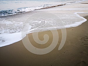 Sea and sand textures background