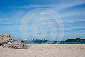 Sea scape Pattaya beach,Thailand.