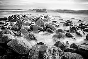 Sea scape with rocks