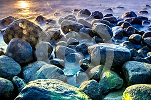 Sea scape with rocks