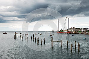 Sea scape in swanage