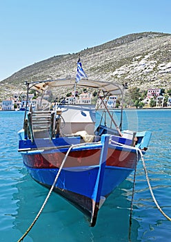 Sea scene taken in a Greek Harbour