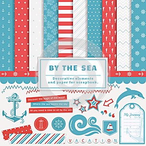 By the sea - scrapbooking kit.