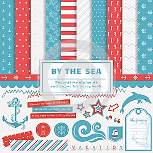 By the sea - scrapbooking kit. photo