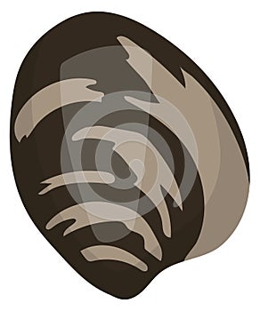 Sea shell icon. Cartoon ocean beach seashell