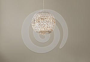 Sea shell shaped light glowing