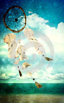 Sea shells blowing in the wind