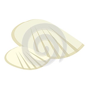 Sea shells icon, flat style