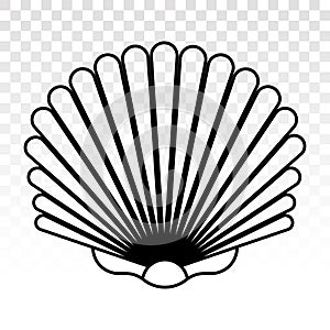 Sea shells / shellfish line art icons for apps and websites