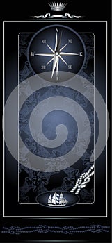 Sea ship background advertising