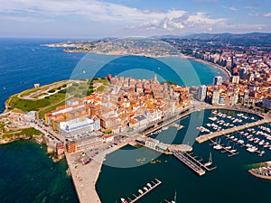 Sea shore of Gijon, Spain photo