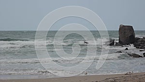 Sea shore. Seascape. Sozopol. Bulgaria.