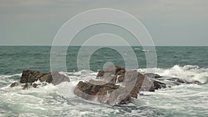 Sea shore. Seascape. Sozopol. Bulgaria.