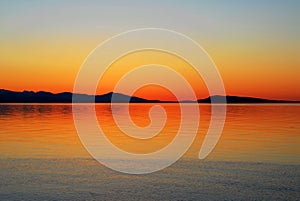 Sea and sky at sunset