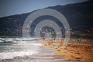 Sea and sky in Tarifa, Spain photo