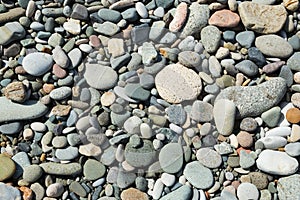 Sea smooth stones