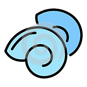 Sea snail icon color outline vector