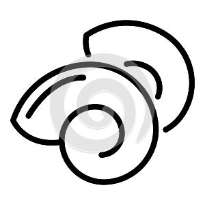 Sea snail icon, outline style